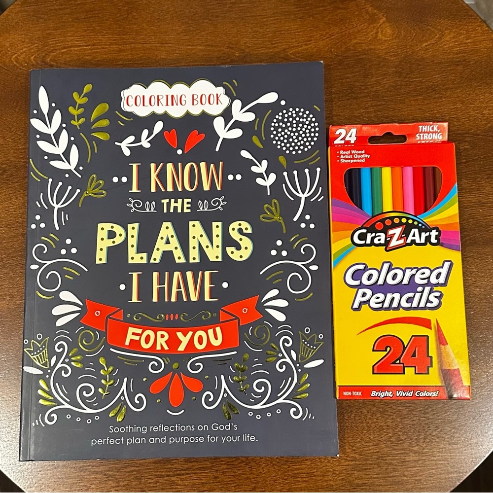 “I know the plans I have for you” Adult Coloring Book